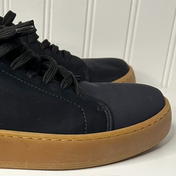 Jenni Kayne Platform Skater Sneakers Black Lace Up Size 11 US Neoprene - Picture 6 of 7